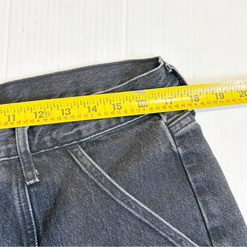 🌷Sale Agolde Cooper Cargo Jeans Size 31 Panther Black Straight Leg High Rise - Picture 10 of 12